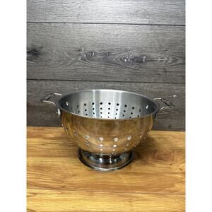 All-Clad Classic Stainless Steel 5 Quart Colander Strainer 10”